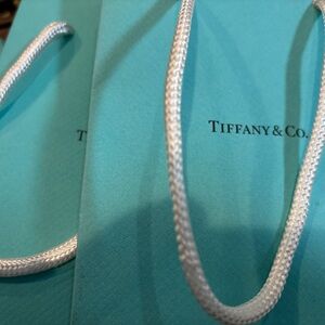 3 small Tiffany & Co. Turquoise Bag with White Handles